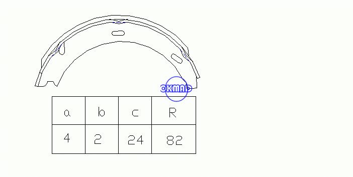 MERCEDES BENZ S-CLASS (W140) Coupe (C140) Drum Brake shoes FMSI:1562-S830 OEM:1404200820 FSB539 GS8595, OK-BS337